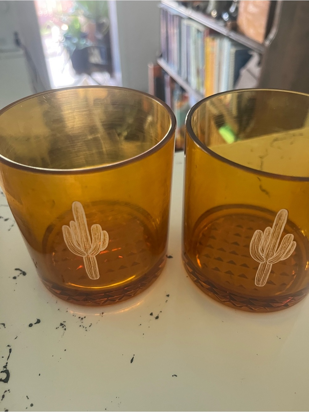 Tossware Old Fashion plastic cups (2) Saguaro 🌵
